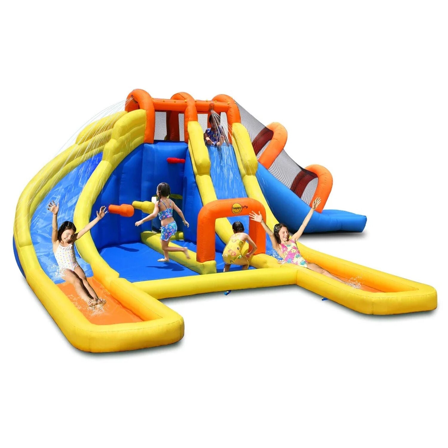 Şişme Süper Aqua Oyun Parkı Islak ve Kuru Su Kaydırağı