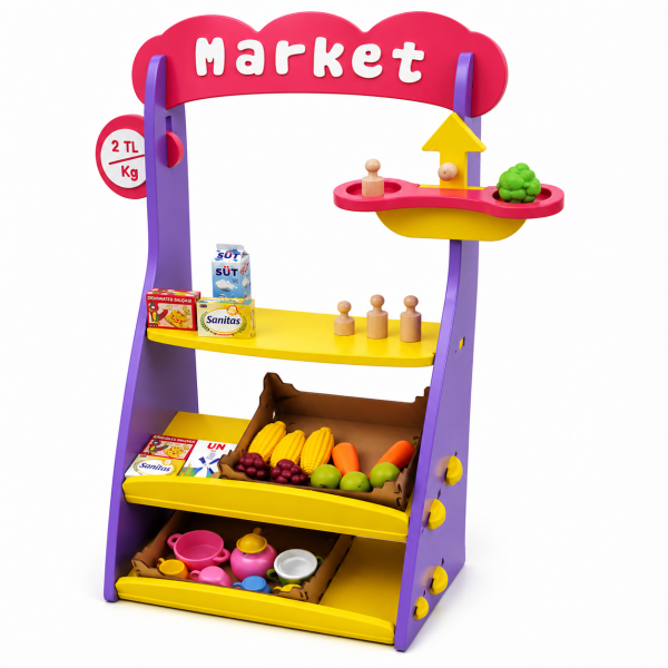 MANAV-MARKET SETİ (AHŞAP)
