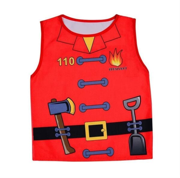 İTFAİYECİ KOSTÜMÜ BASKILI