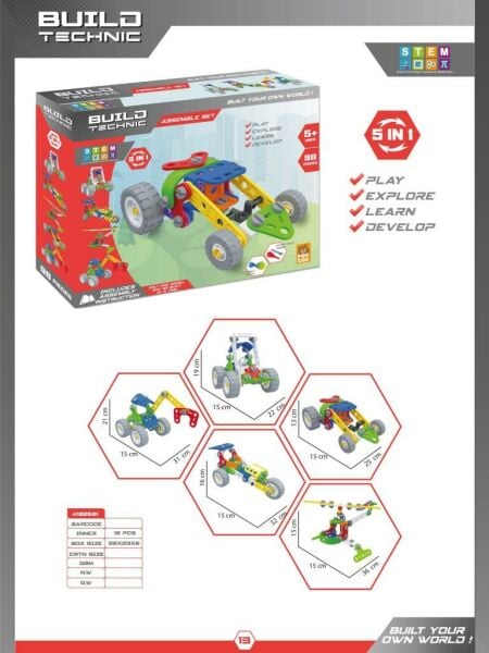 BUILD TECHNIC 5 IN 1 99 PARÇA